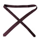 Cravatta regolabile da uomo Bordeaux Solid 100% seta