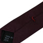 Cravatta regolabile da uomo Bordeaux Solid 100% seta