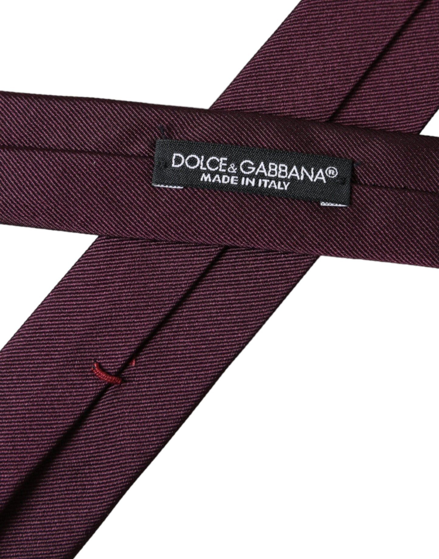 Cravatta regolabile da uomo Bordeaux Solid 100% seta
