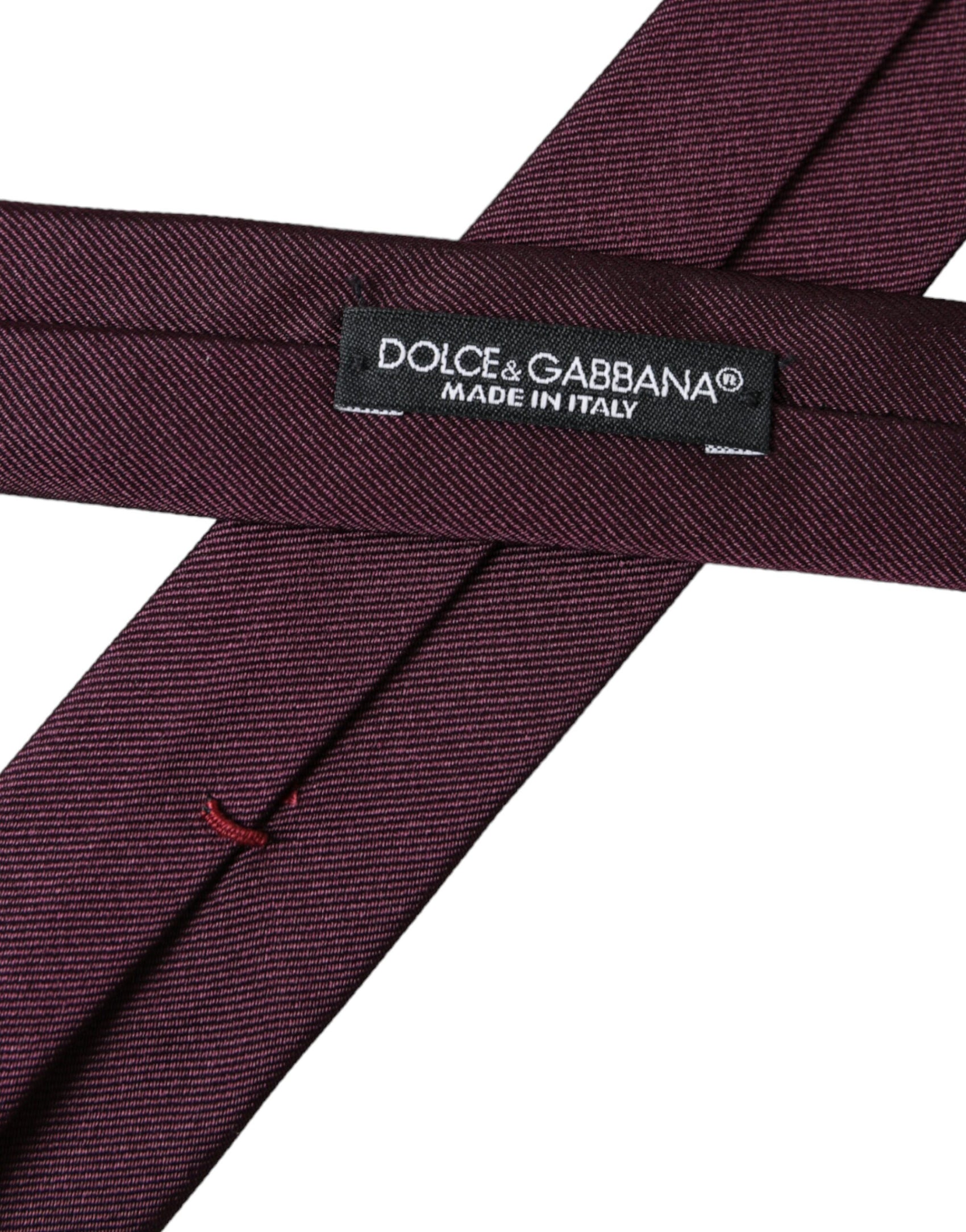 Cravatta regolabile da uomo Bordeaux Solid 100% seta