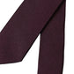 Cravatta regolabile da uomo Bordeaux Solid 100% seta