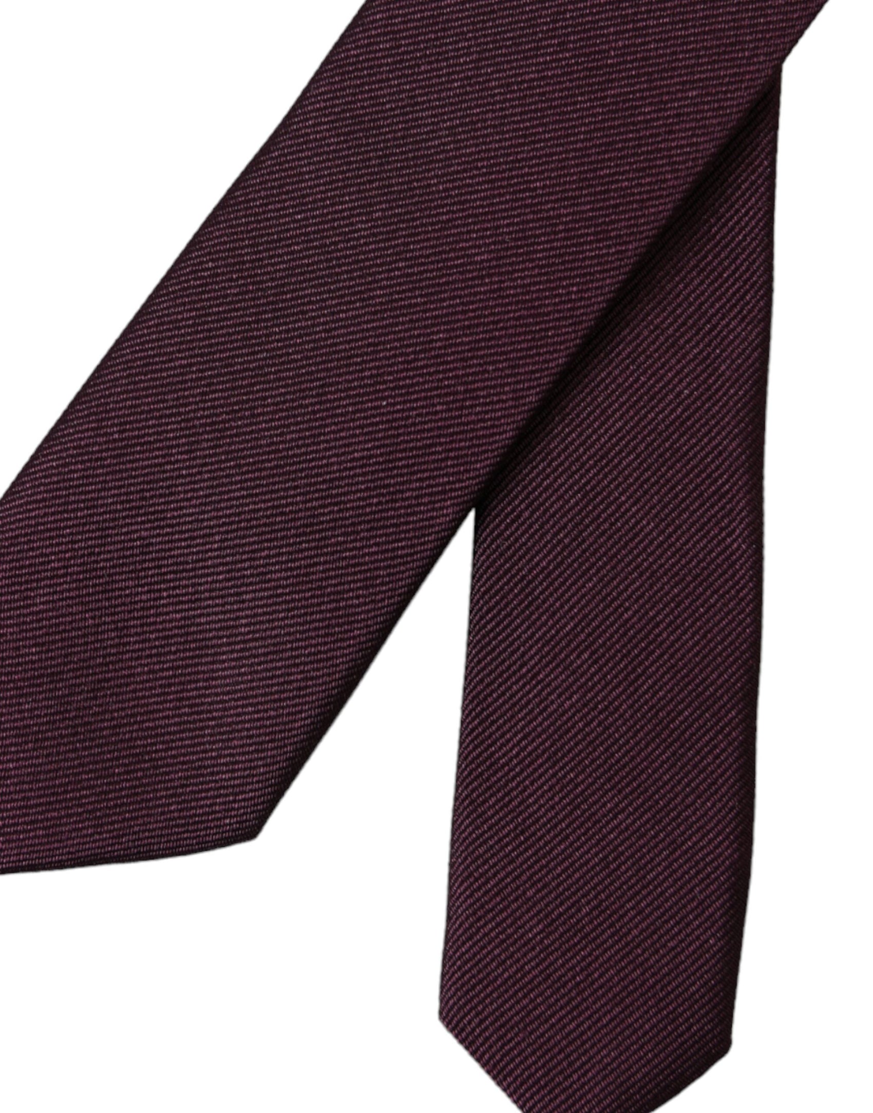 Cravatta regolabile da uomo Bordeaux Solid 100% seta