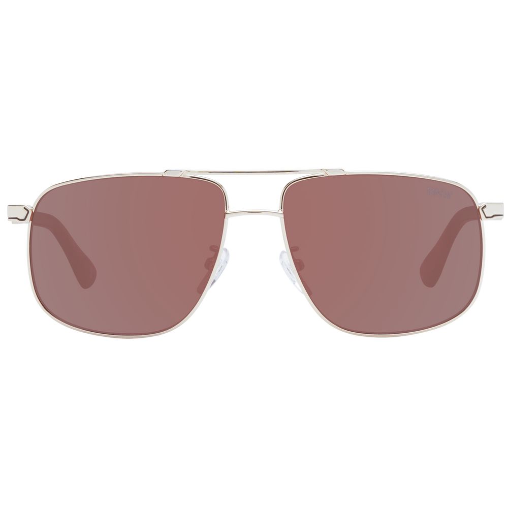 Roségoldene Herren-Sonnenbrille