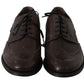 Elegant Brown Leather Derby Brogues