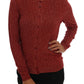 Roter Woll-Cardigan