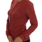 Roter Woll-Cardigan