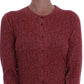 Roter Woll-Cardigan