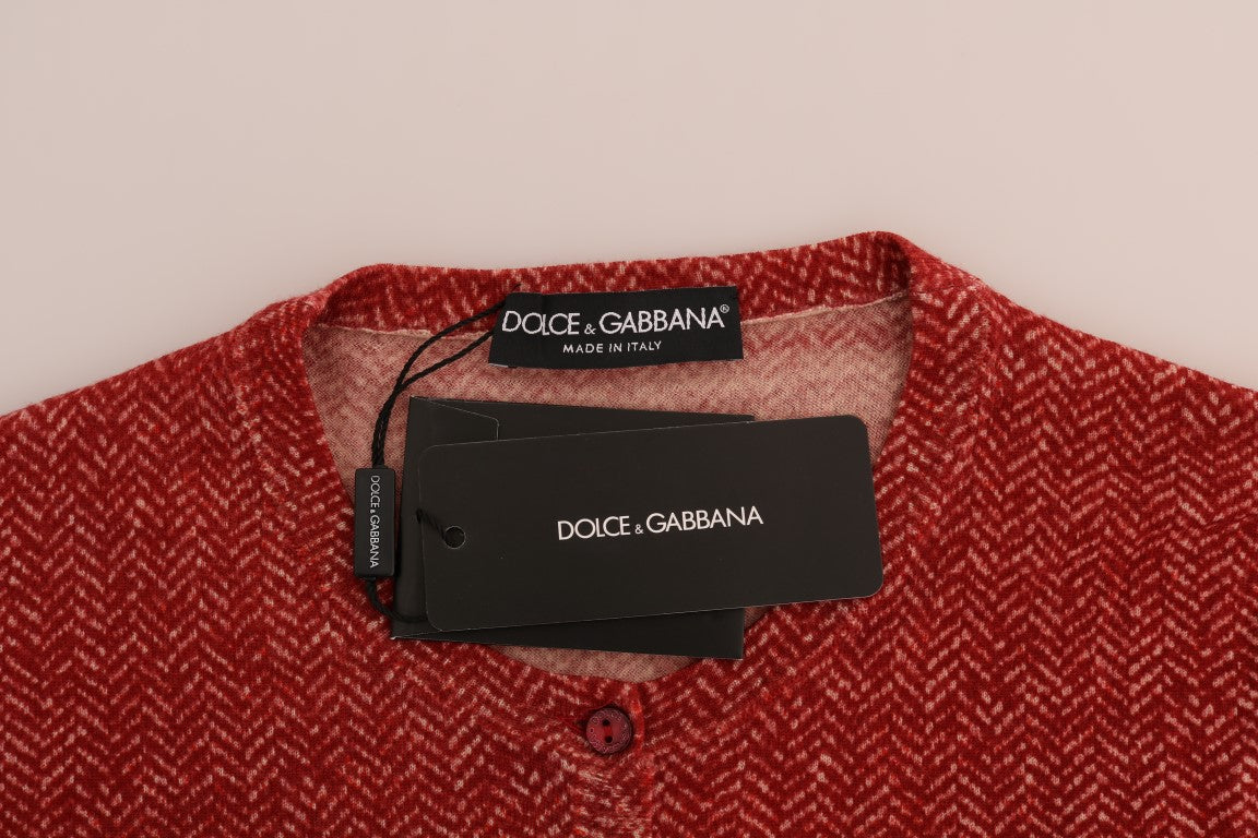 Roter Woll-Cardigan