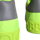 Neon Green Logo Tape Low Top Sneakers Shoes