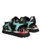 Multicolor Patchwork Slides Sandals Men Shoes