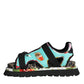 Multicolor Patchwork Slides Sandals Men Shoes