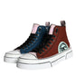 Multicolor Patchwork High Top Sneaker Shoes