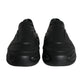 Black Foiled Rubber Toy Low Top Sneakers Shoes