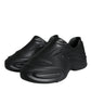 Black Foiled Rubber Toy Low Top Sneakers Shoes