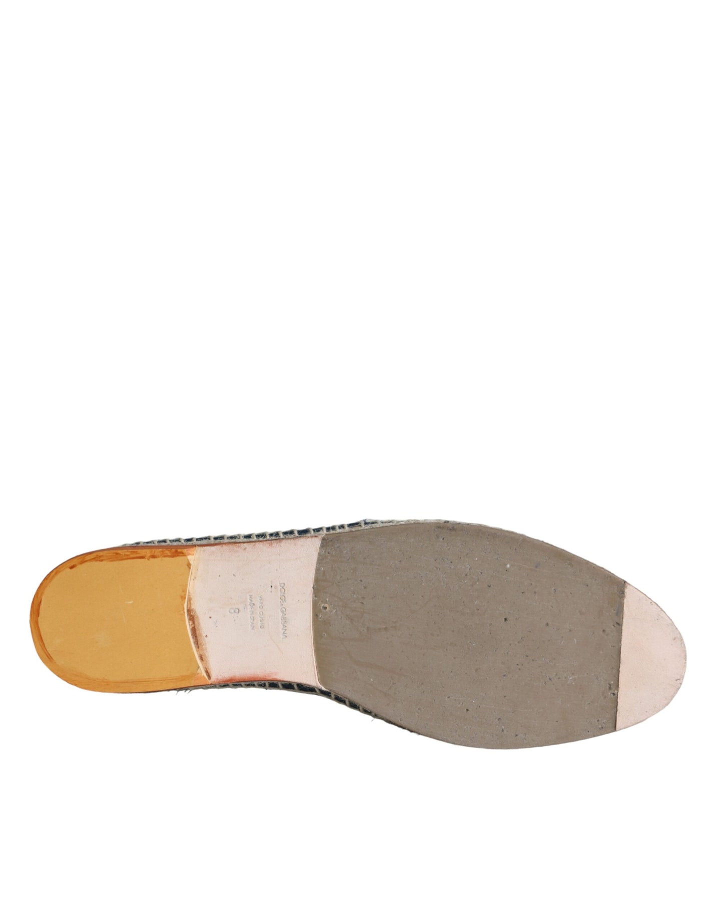 Blaugraue Buffalo Espadrilles aus gewebtem Leder