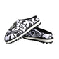 Black White Quilted Logo Sandals Slides Shoes