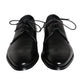 Black Calfskin Leather Derby Men Dress Shoes