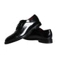 Black Calfskin Leather Derby Men Dress Shoes