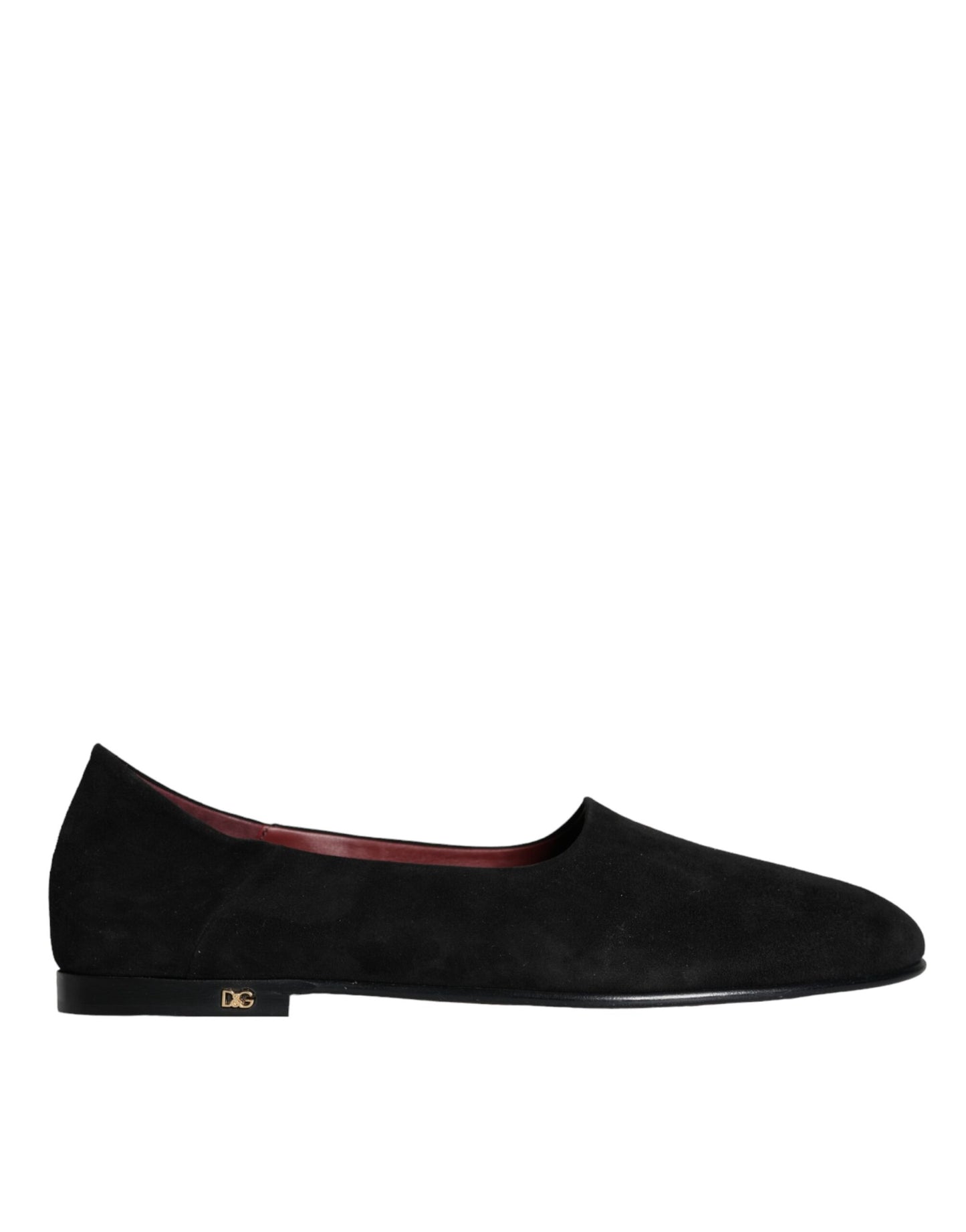 Mocassini in pelle scamosciata nera, scarpe formali slip-on