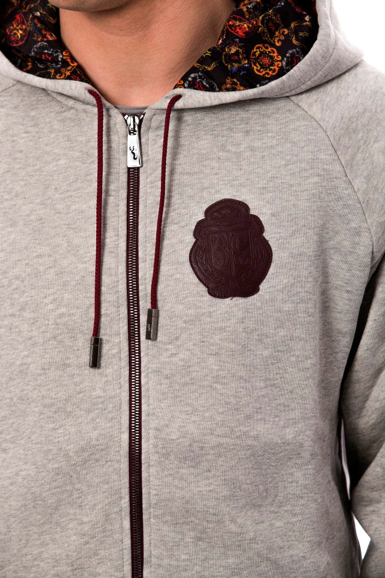 Elegantes graues Baumwoll-Sweatsuit-Ensemble