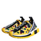 Yellow Sorrento Crystals Sneakers Womens Shoes