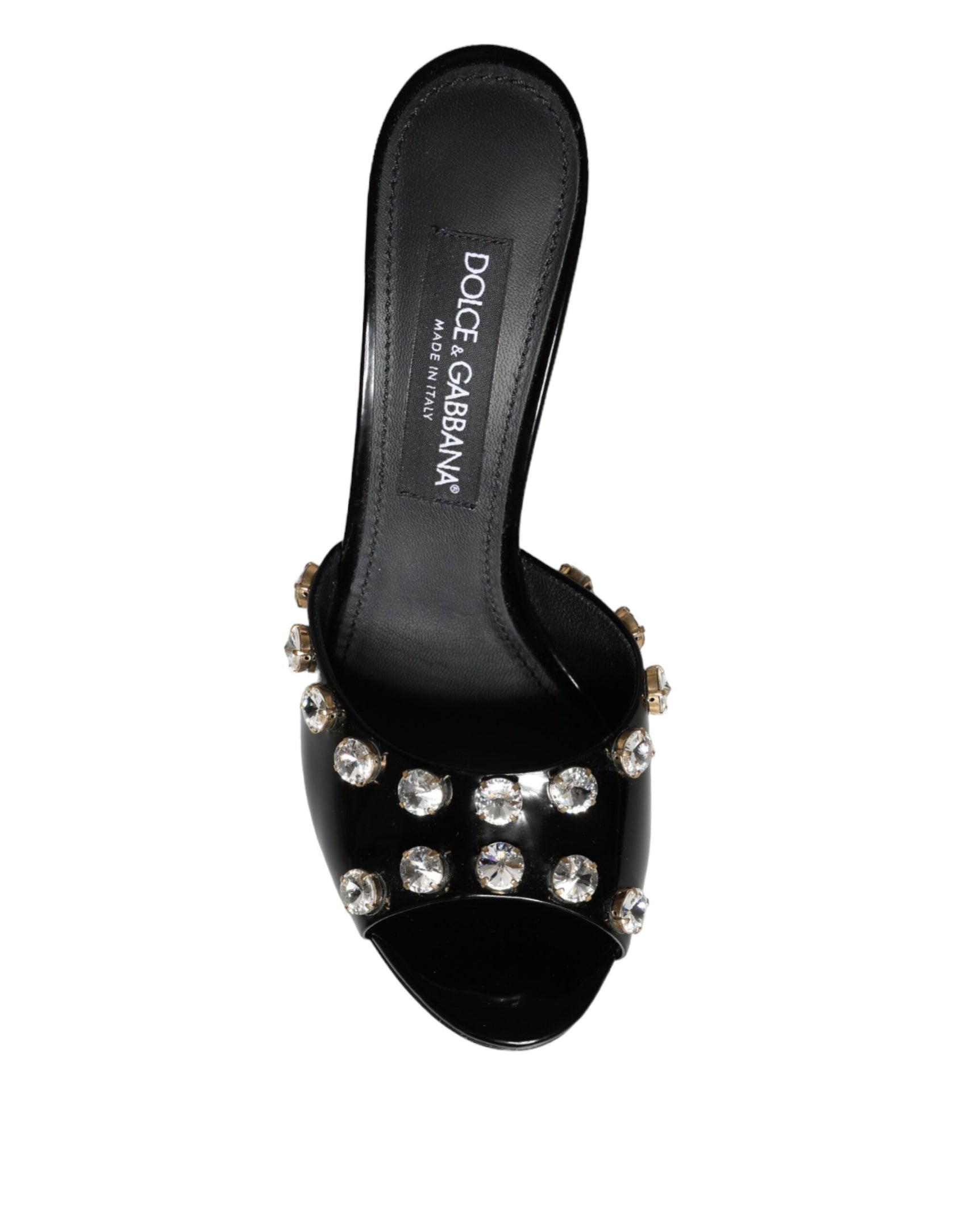 Schwarze Kristall Heels Keira Sandalen Schuhe