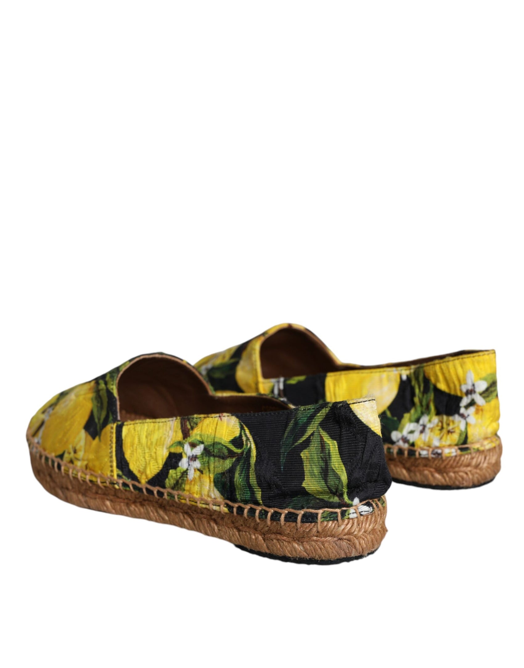 Mehrfarbige Zitronen-Espadrilles zum Hineinschlüpfen
