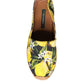 Multicolor Lemon Slip On Espadrilles Shoes