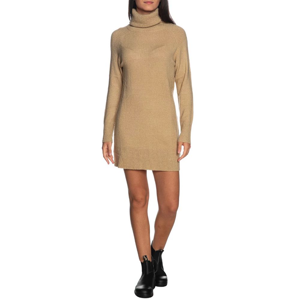 Abito in viscosa beige