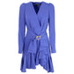 Blue Polyester Dress