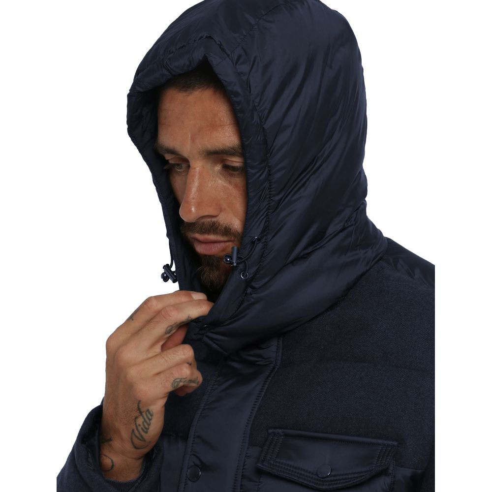 Giacca in poliestere blu