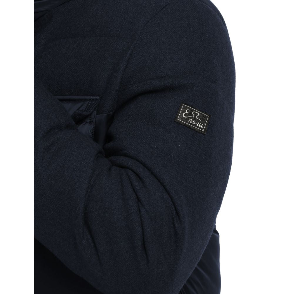 Giacca in poliestere blu