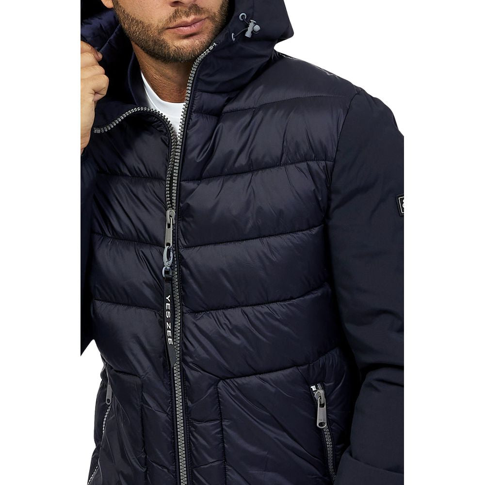 Giacca in nylon blu