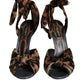 Brown Leopard Keira Heels Sandals Shoes