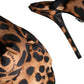 Brown Leopard Keira Slingback Sandals Shoes