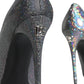 Multicolor Strass Leather Heels Pumps Shoes