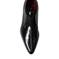 Black Leather Crystal Dress Formal Shoes