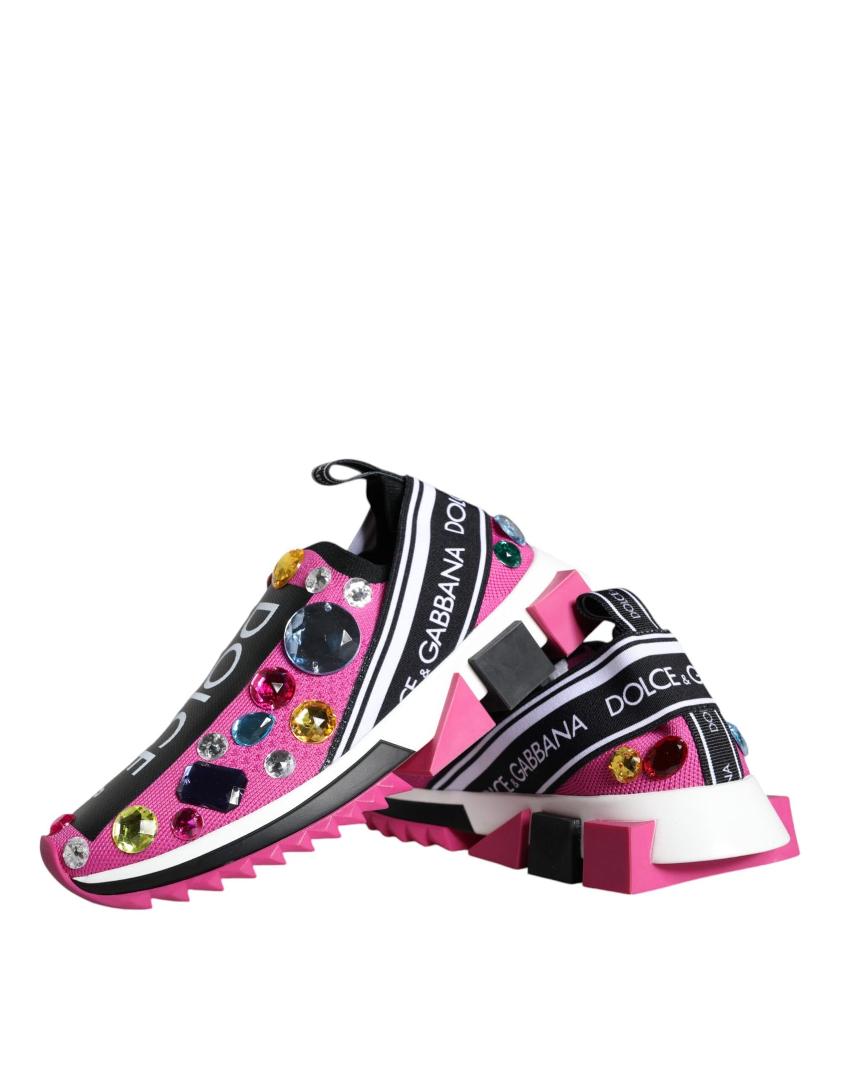 Rosa Sorrento Kristalle Low Top Sneakers Schuhe
