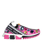 Pink Sorrento Crystals Low Top Sneakers Shoes