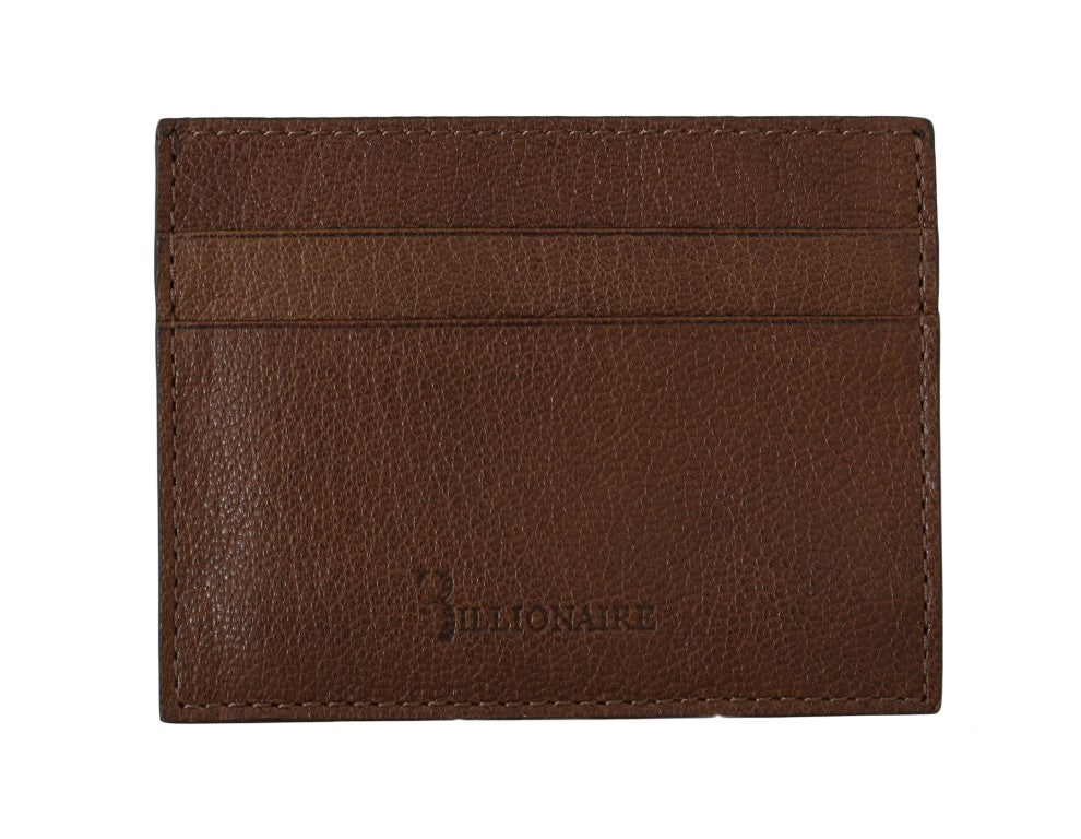 Elegante Herren Geldbörse aus Leder in Braun