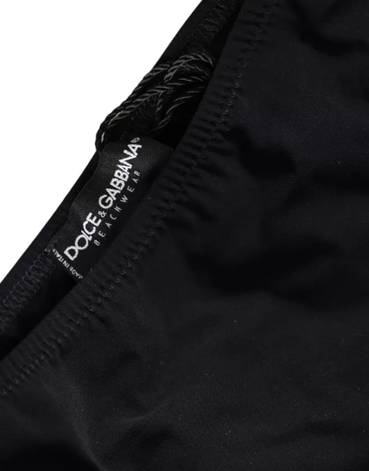Bikini da spiaggia in nylon nero