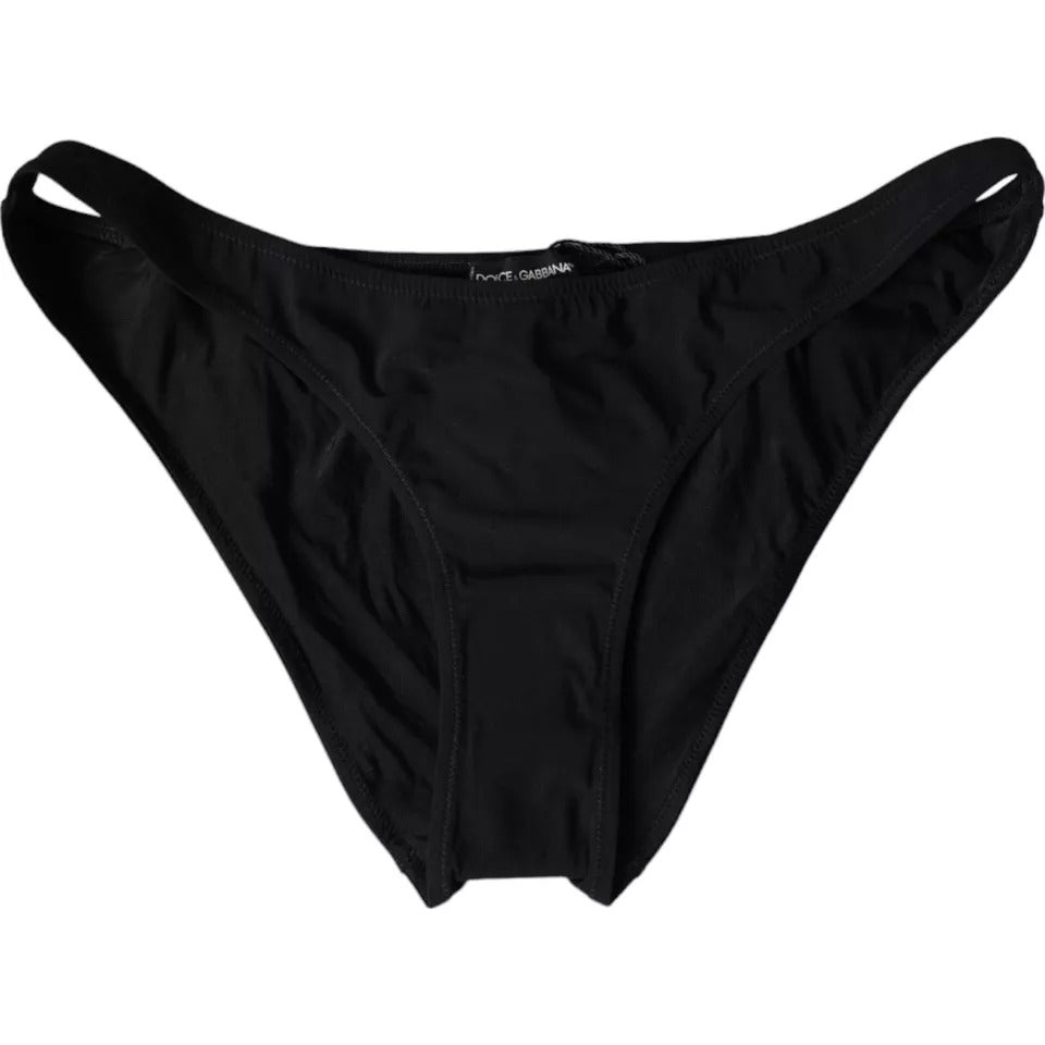 Bikini da spiaggia in nylon nero