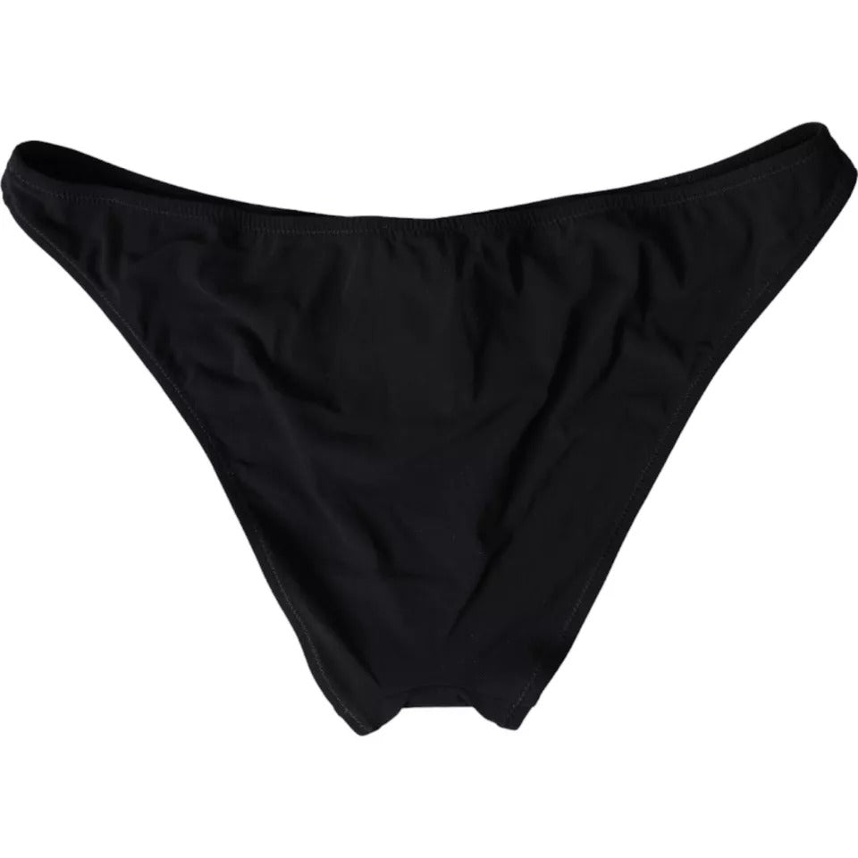 Bikini da spiaggia in nylon nero