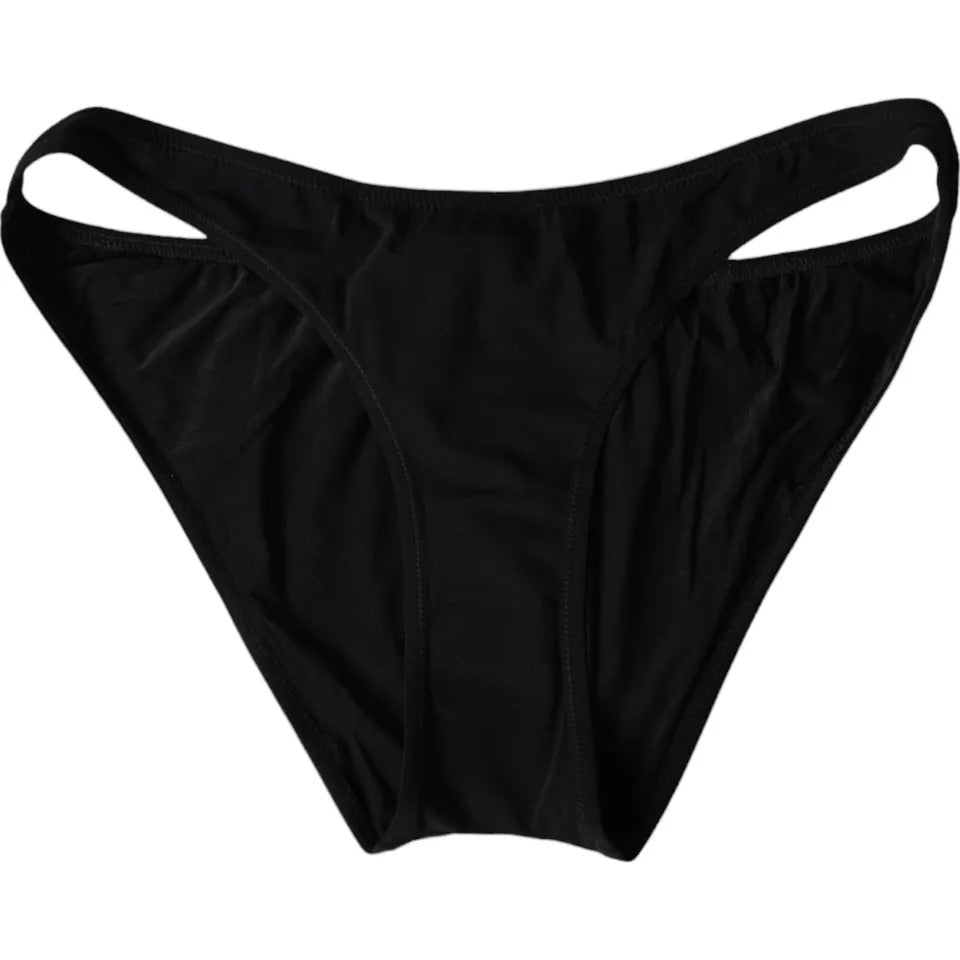 Bikini da spiaggia in nylon nero