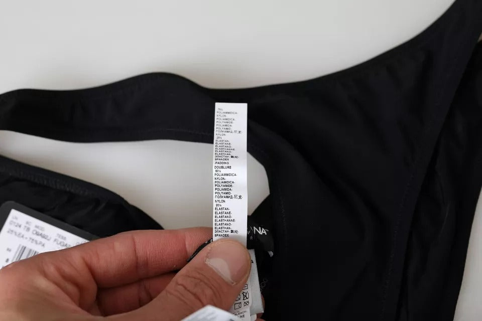 Bikini da spiaggia in nylon nero