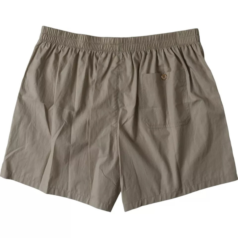 Braune Boxershorts aus Baumwolle in regulärer Passform