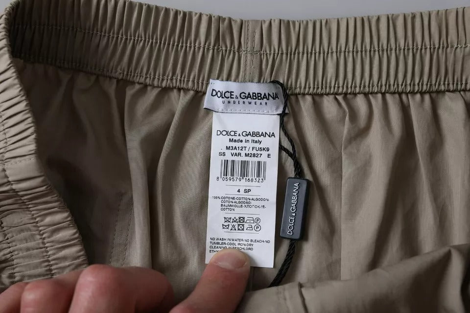 Braune Boxershorts aus Baumwolle in regulärer Passform