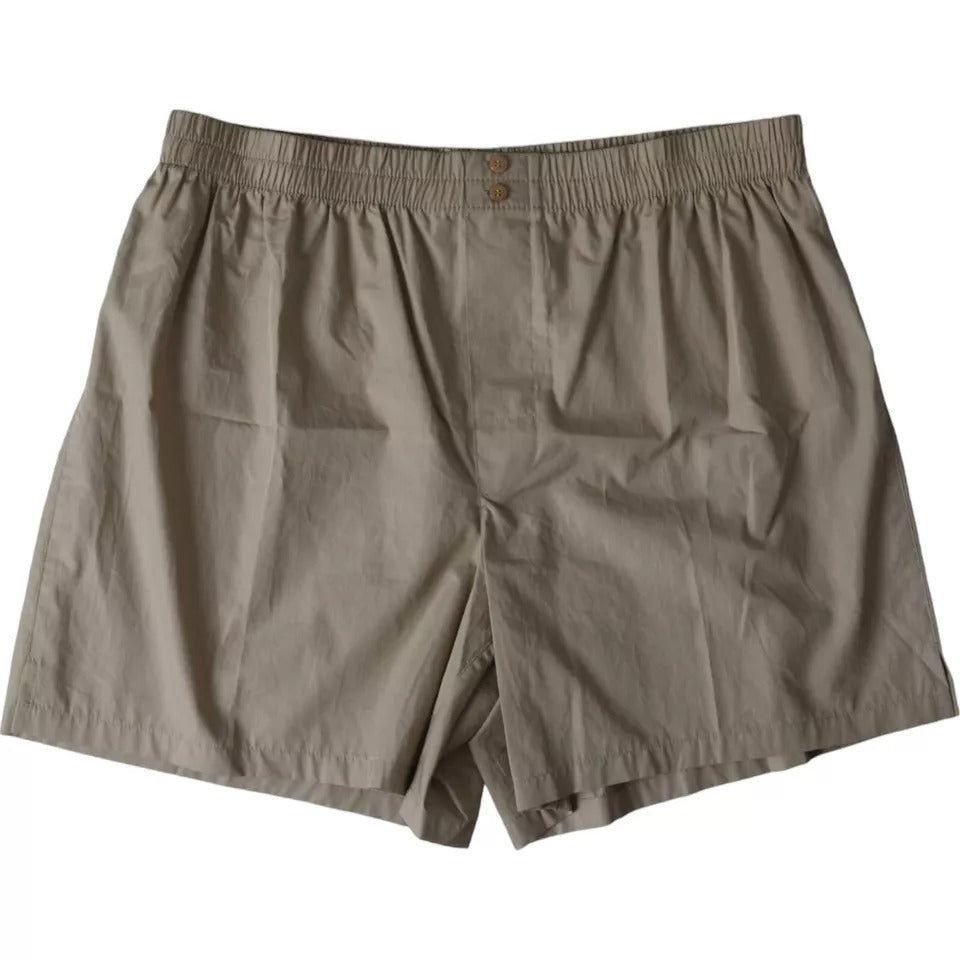 Boxer Shorts Intimo Regular In Cotone Marrone