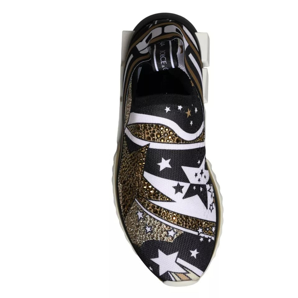 Mehrfarbige Sorrento-Sneakers mit Kometen- und Stern-Print