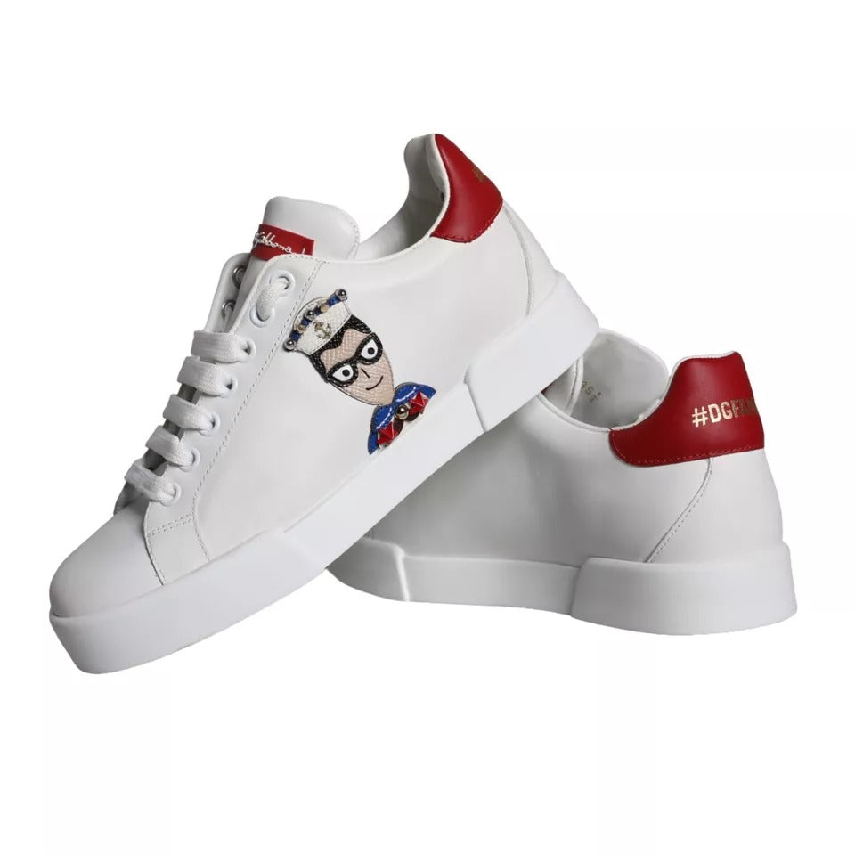 Portofino Sneakers aus Kalbsnappaleder mit weißen Patches